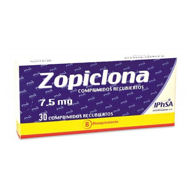 Zopiclona 7.5  mg x 30 Comprimidos 
