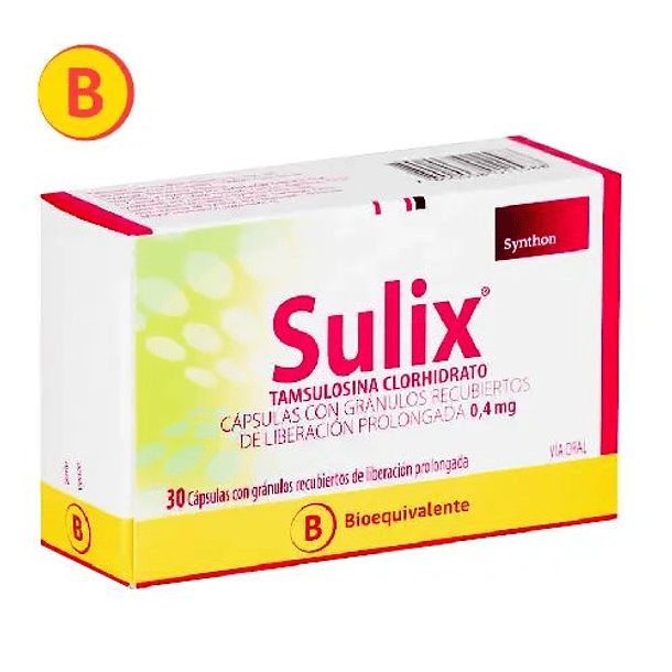 Sulix  0.4  mg x 30 Cápsulas Liberación Prolongada 