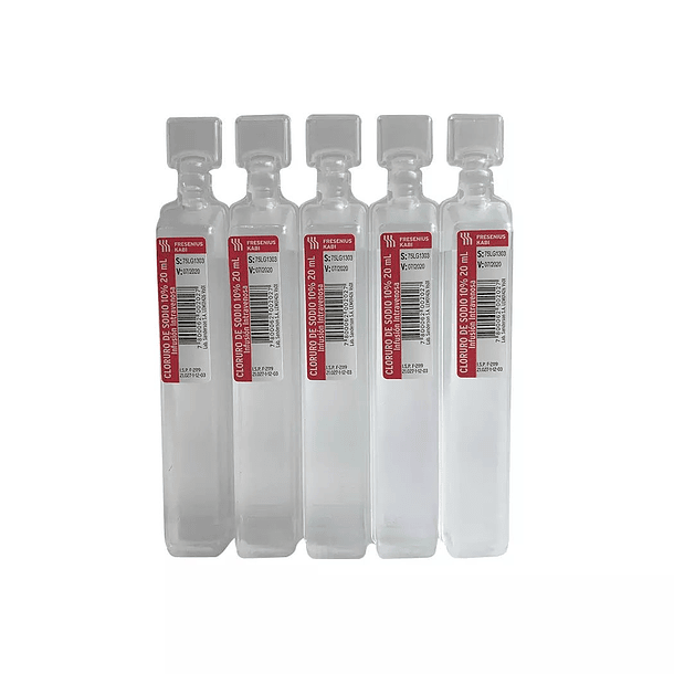Cloruro de Sodio 10 % x 20 ml x 1 Ampolla 