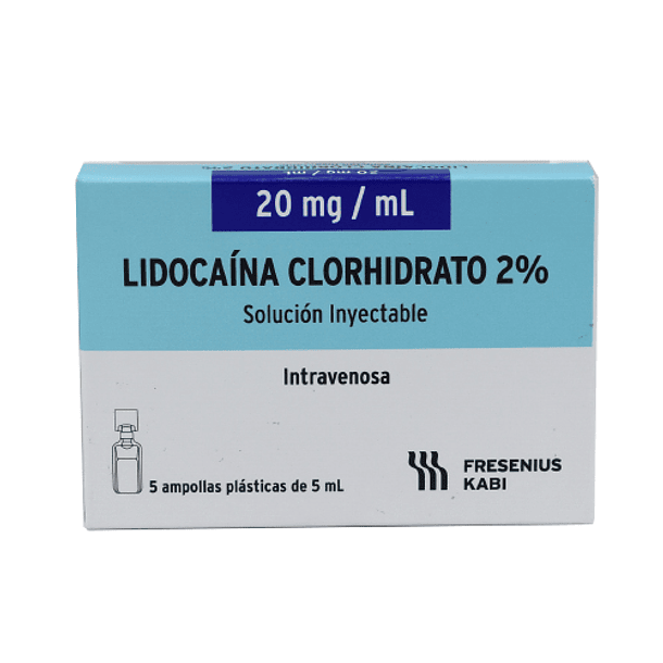 Lidocaina 2% x 5 ml 5 Ampollas 