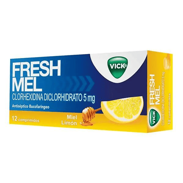Vick Freshmel Propóleo 5 mg x 12 Comprimidos Masticables 