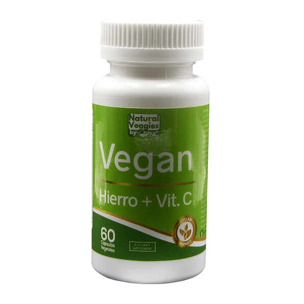 Hierro + Vitamina C  Vegan x 60 Cápsulas 