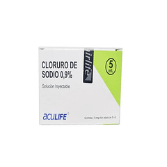 Cloruro de Sodio 0.9% x 5 ml 5 Ampollas