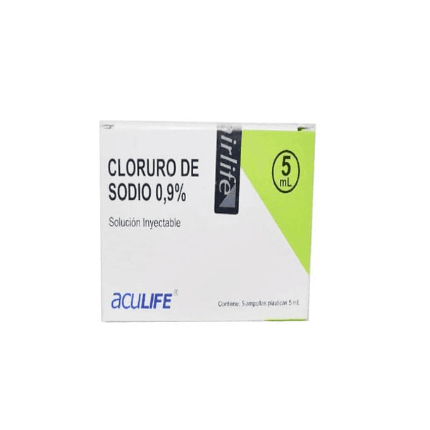 Cloruro de Sodio 0.9% x 5 ml 5 Ampollas 