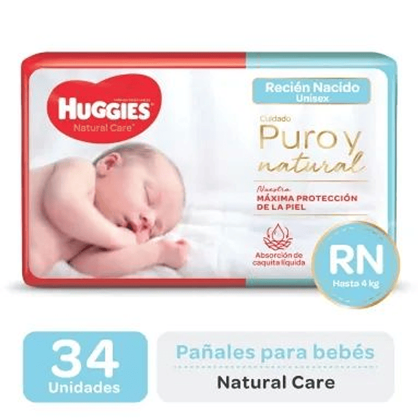 Huggies Natural Care RN x 34 Unidades 