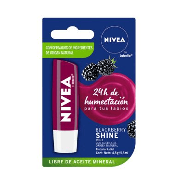 Nivea Protector Labial Blacberry x 4,8G 