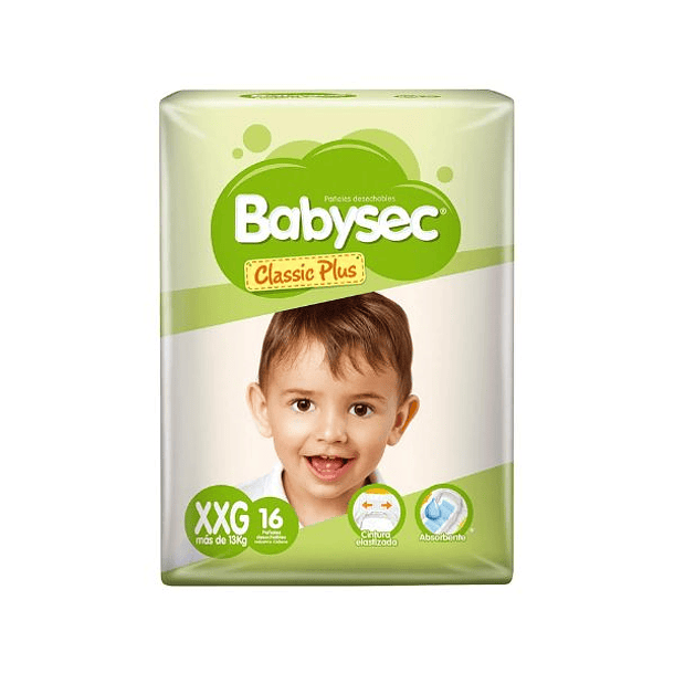 Babysec Classic Plus Talla x x G x 20 Unidades 