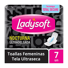 Ladysoft Nocturna Normal Suave x 7 Toallas