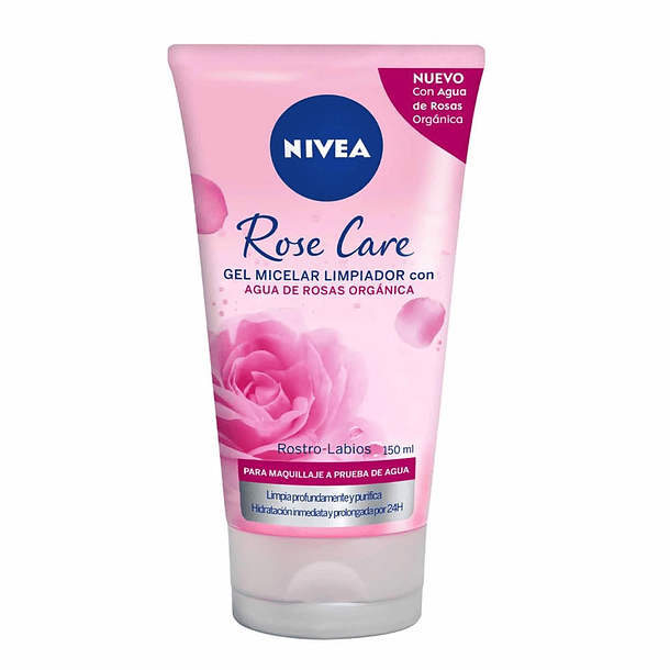 Nivea Rose Care Gel Micelar Limpiador x 150 ml 