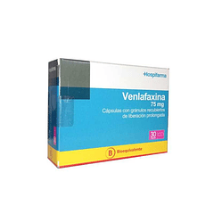 Venlafax ina 75 mg x 30 Comprimidos Liberación Prolongada 