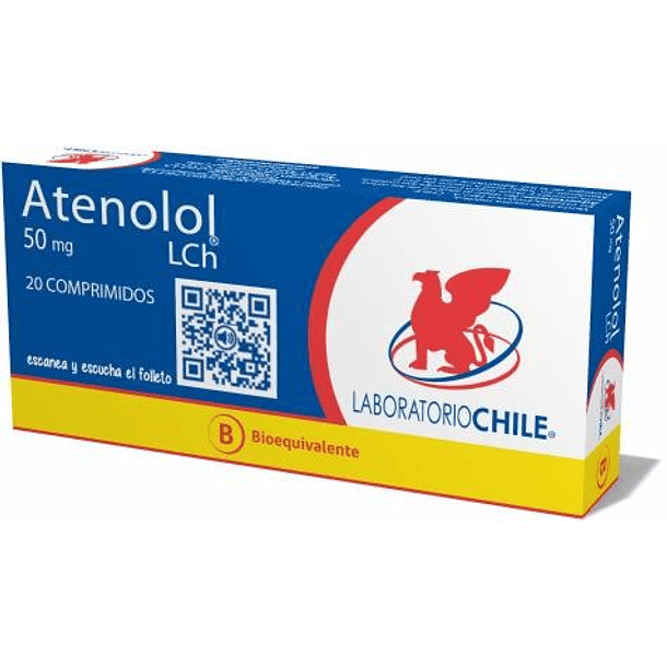 Atenolol 50 mg x 20 Comprimidos 
