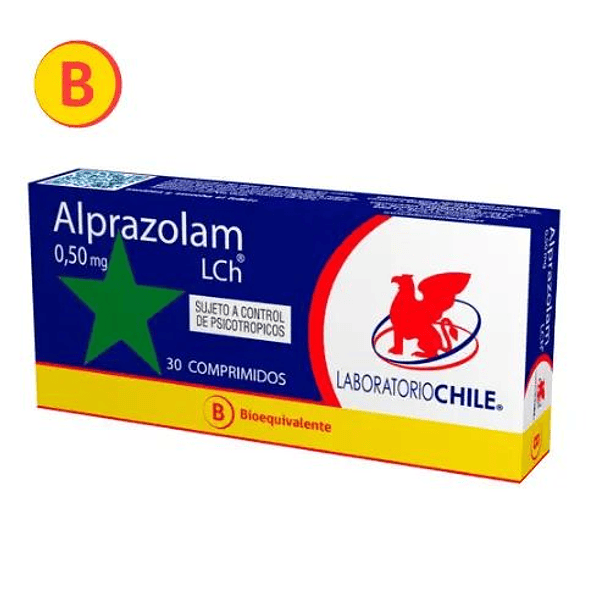 Alprazolam 0.5 mg x 30 Comprimidos 