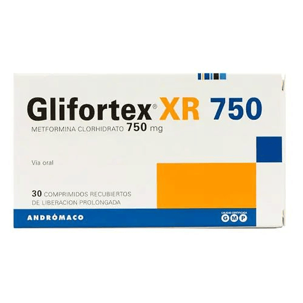 Glifortex XR 750 Mg X 30 Comprimidos 