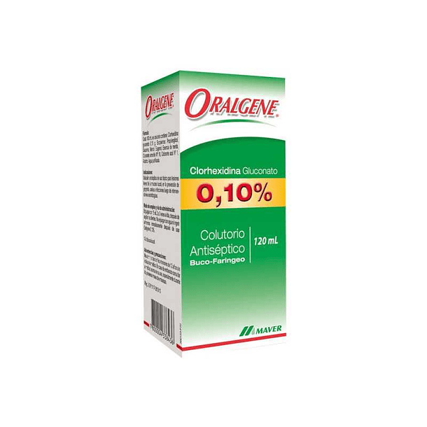 Oralgene 0.1% X 120 ML Colutorio Bucal 