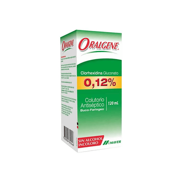 Oralgene 0.12% X 120 ML Colutorio Bucal 