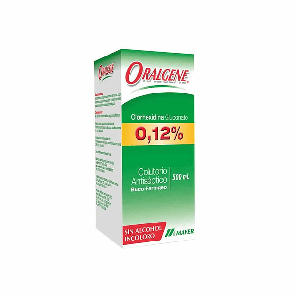 Oralgene 0.12% X 500 ML Colutorio Bucal 