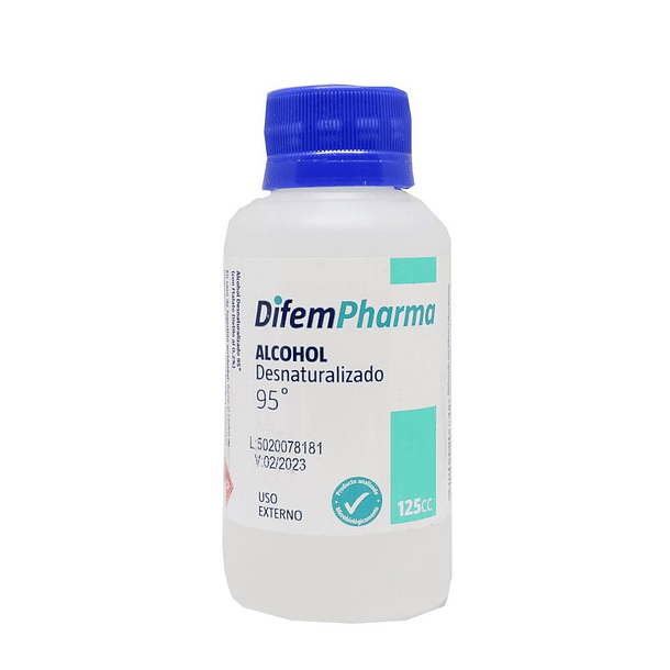 Alcohol 95% X 125 Ml Difem 