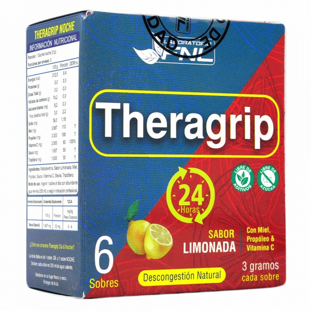 Theragrip Antigripal Dia Y Noche X 6 Sobres 