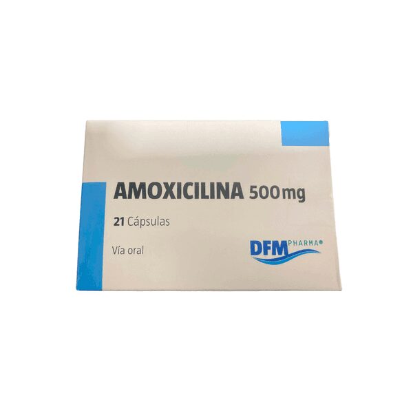 Amoxicilina 500 mg 21 Cápsulas. Difem