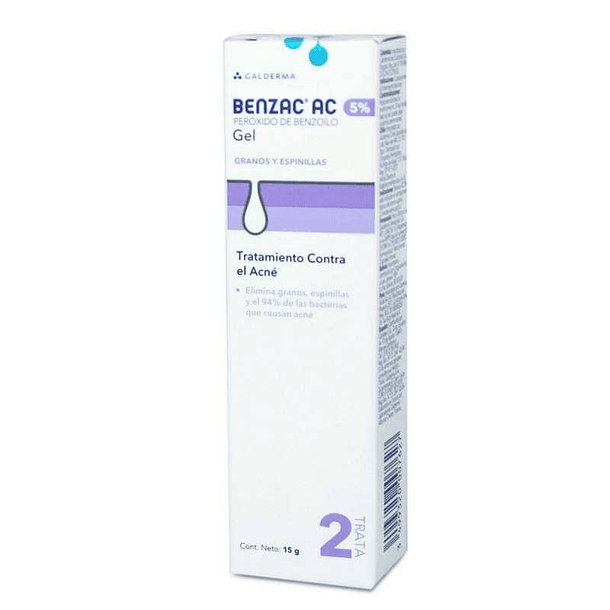 Benzac AC 5% X 15 Gramos Gel Tópico 