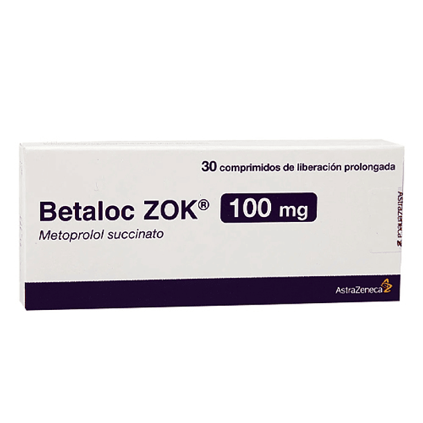 Betaloc Zoc 100 Mg X 30 Comprimidos 