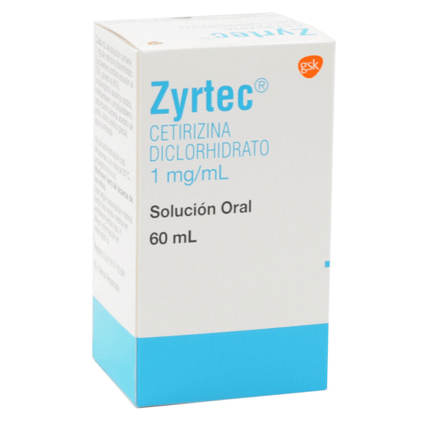 Zyrtec 1Mg/ML X 60 ML Solución Oral 