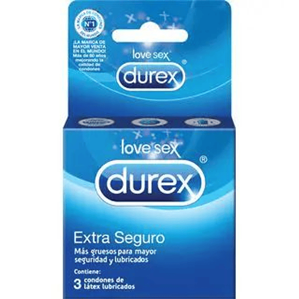 Durex Extra Seguro X3  Preservativos 