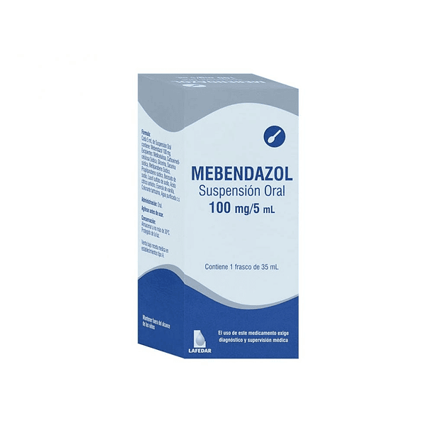 Mebendazol 100 Mg/5Ml X 35 Ml Suspensión Oral 