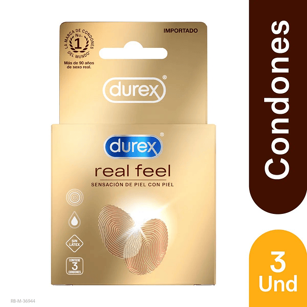 Durex Real Feel X3 Preservativos 