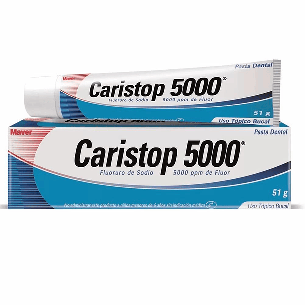Caristop 5000 Fluorada X51 Gr Crema Dental 