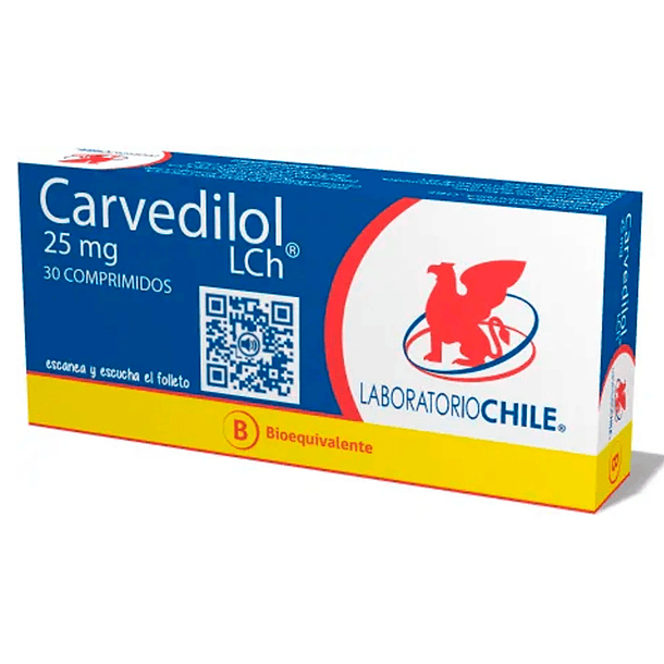 Carvedilol 25 mg x30 Comprimidos 