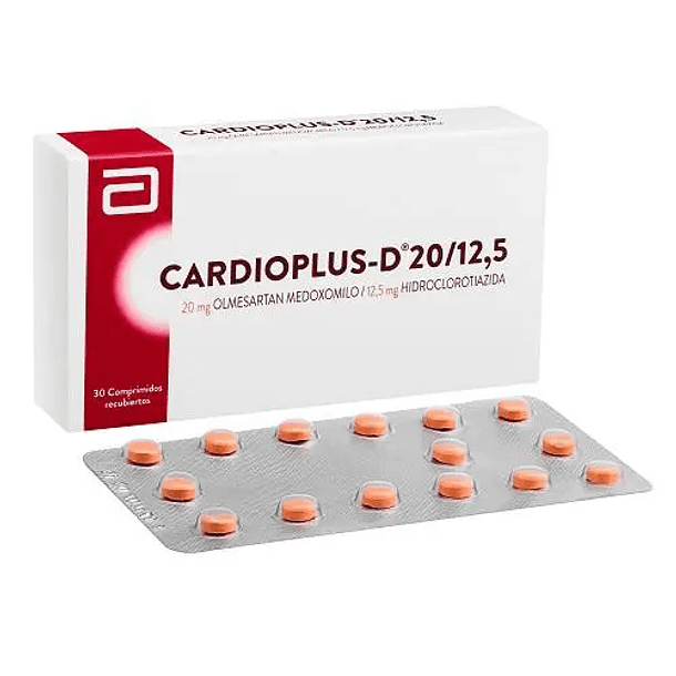 Cardioplus-D 20/12.5 mg x30 Comprimidos 