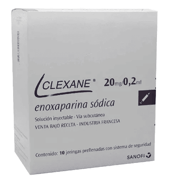 Clexane 20 mg/0.2 ml x 10 Jeringas  