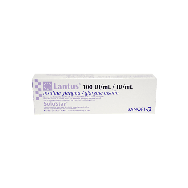 Lantus Solostar 100UI x 3 ml 1 cartucho Solución Inyectable 
