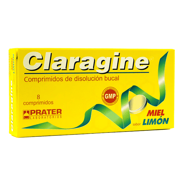 Claragine Miel/Limón X 8 Comprimidos Masticables 