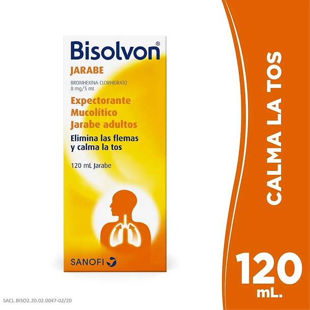 Bisolvon 8 mg/5 ml x120 ml Jarabe 
