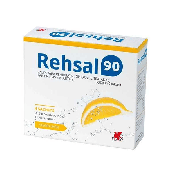 Rehsal-90 Limón x 4 Sobres 