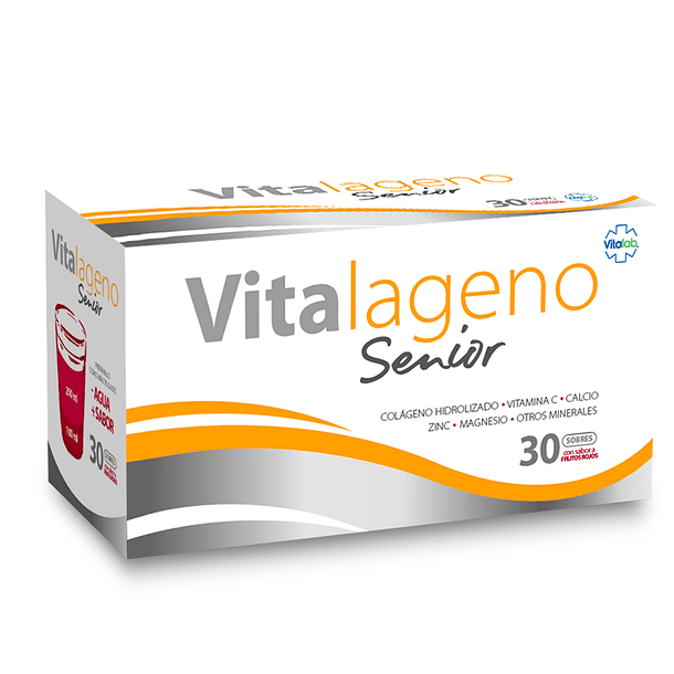 Vitalageno Senior x 30 Sobres Sabor Frutos Rojos 