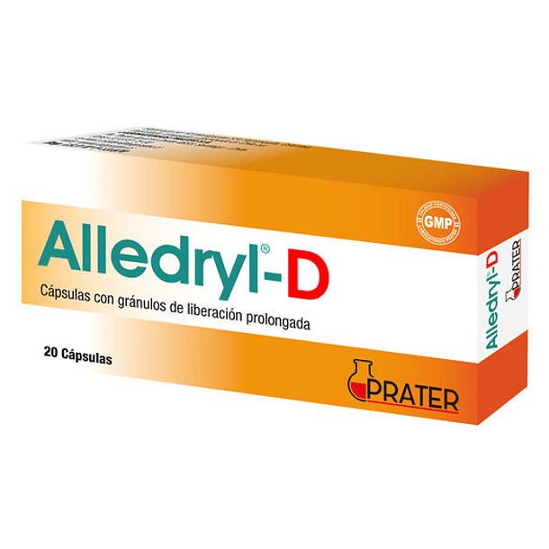 Alledryl D x 20 Cápsulas con Gránulos de Liberación Prolongada  
