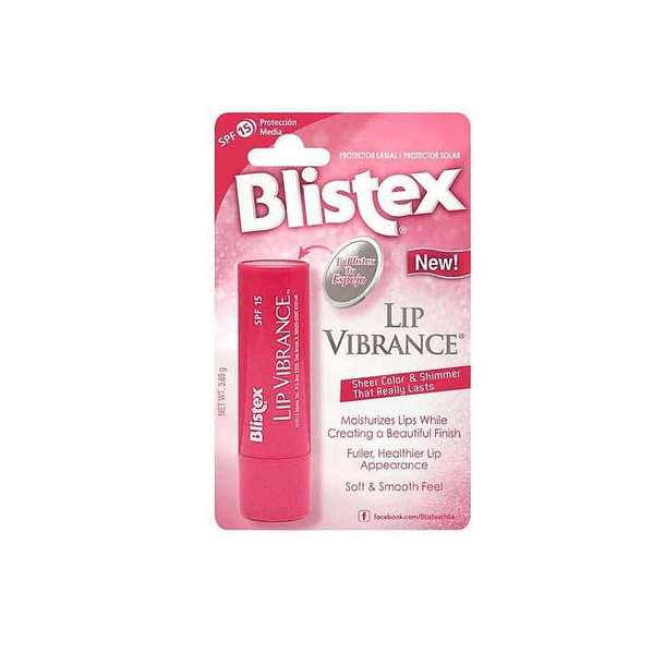 Blistex Lip Vibrance Sheer Color&Shimmer Spf15 Pro Tector Labial 