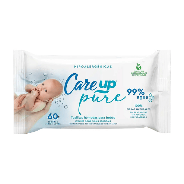 Care Up Pure Toa Hum Extra Suave X 60 Unid 