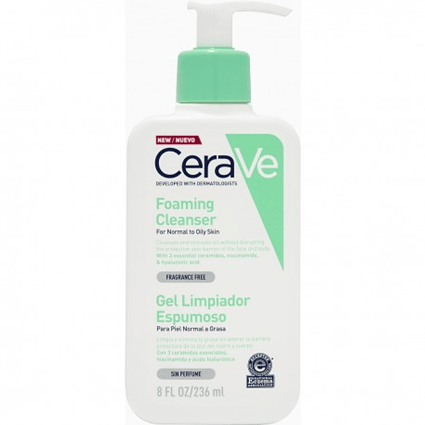 Cerave Gel Limpiador Espumoso X 236 Gr 