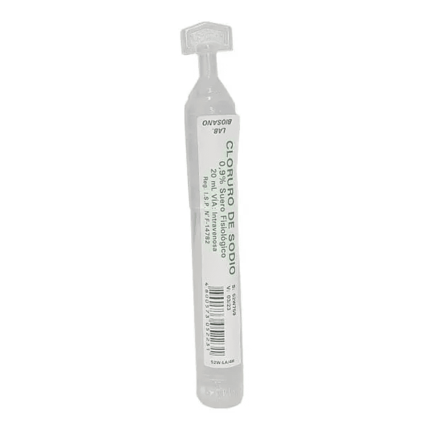 Cloruro De Sodio Amp 0,9%/20Ml X 100 Biosano (Ec) 