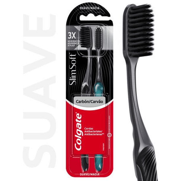 Colgate Cep Pack2 Slim Soft Black 