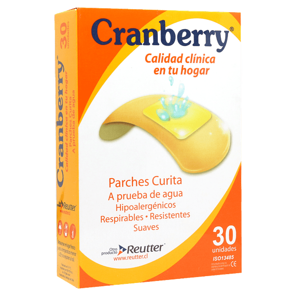 Cranberry Parche Curita X 30 Reutter 