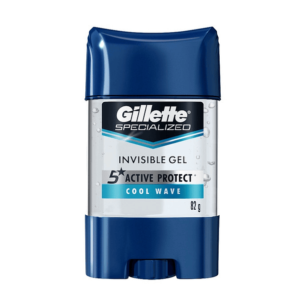 Desodorante Gillette Clear Gel Cool Wave 82 Gramos 