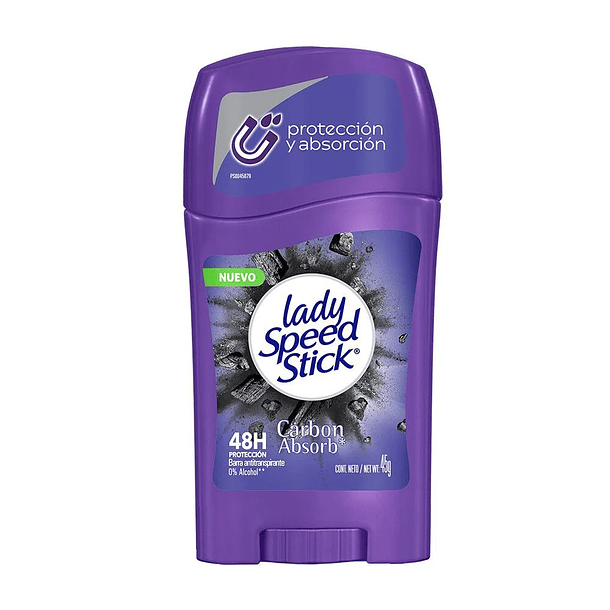 Desodorante Lady Speed Stick Carbon Activado 45G 