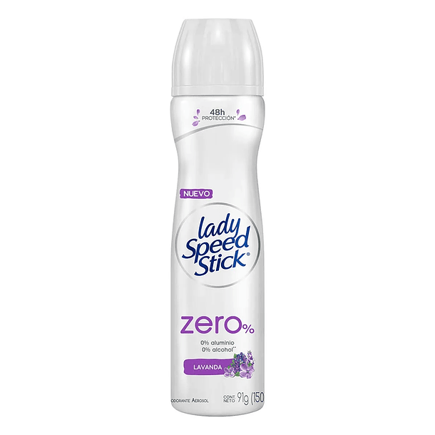 Desodorante Spray Lady Speed Stick Zero Lavanda 91 G  