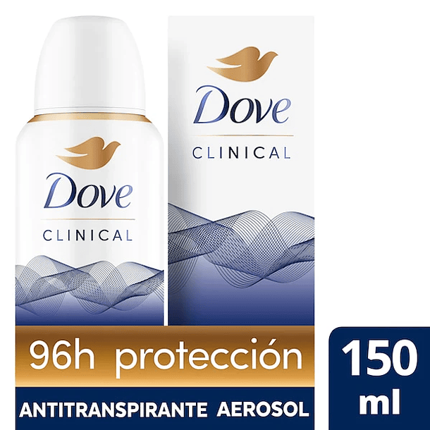 Dove Clinical Desodorante Antitranspirante Aerosol Spray Original 96H. 150Ml 