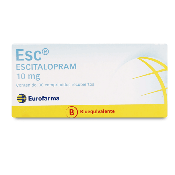 Esc /Escitalopram 10mg x 30 Comprimidos 